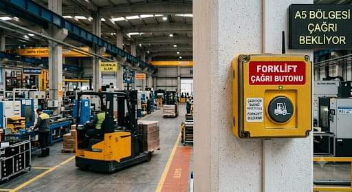 Fabrika Forklif Çağırma Butonu